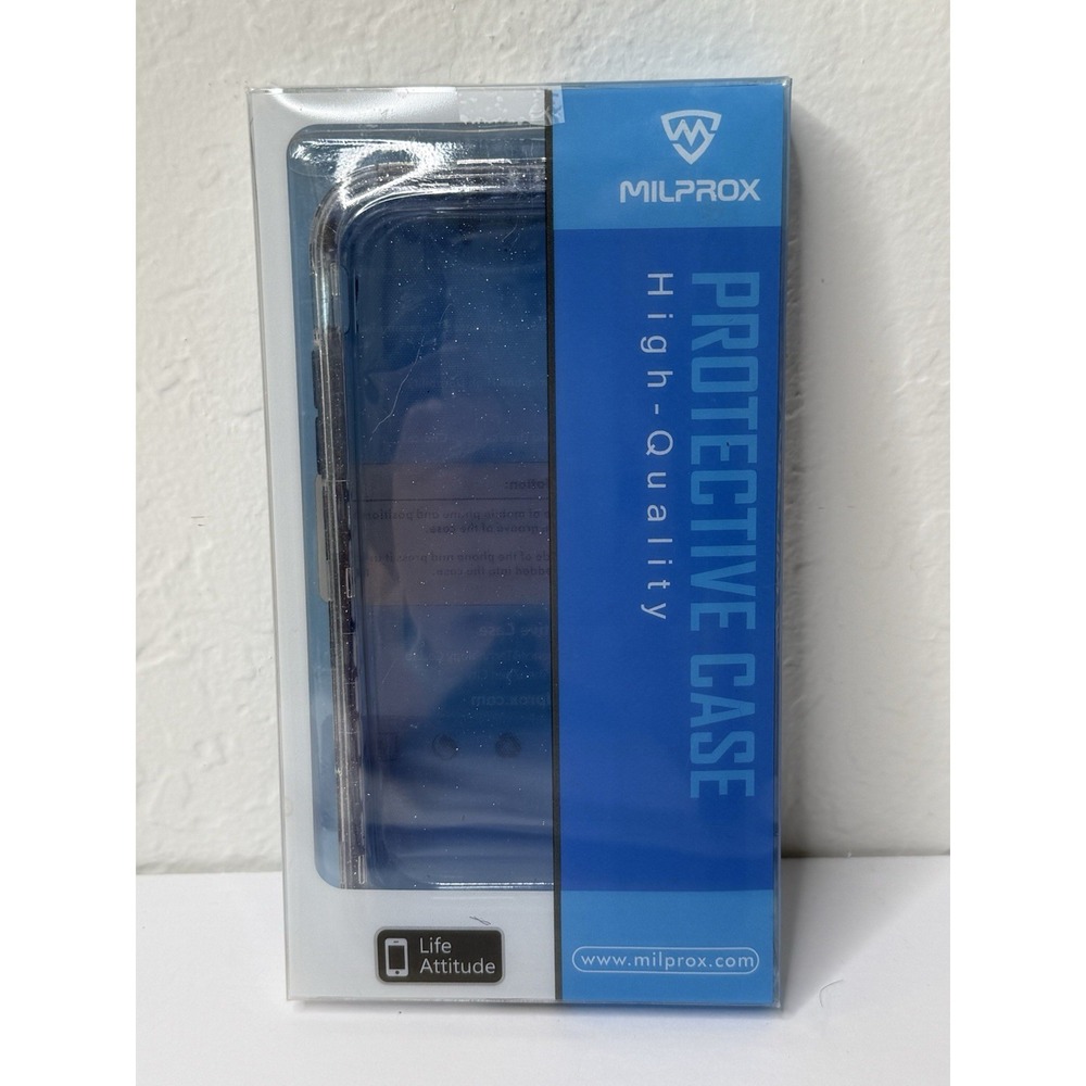 Milprox iPhone XR Blue Glitter Hard Case Protective High‎ Quality